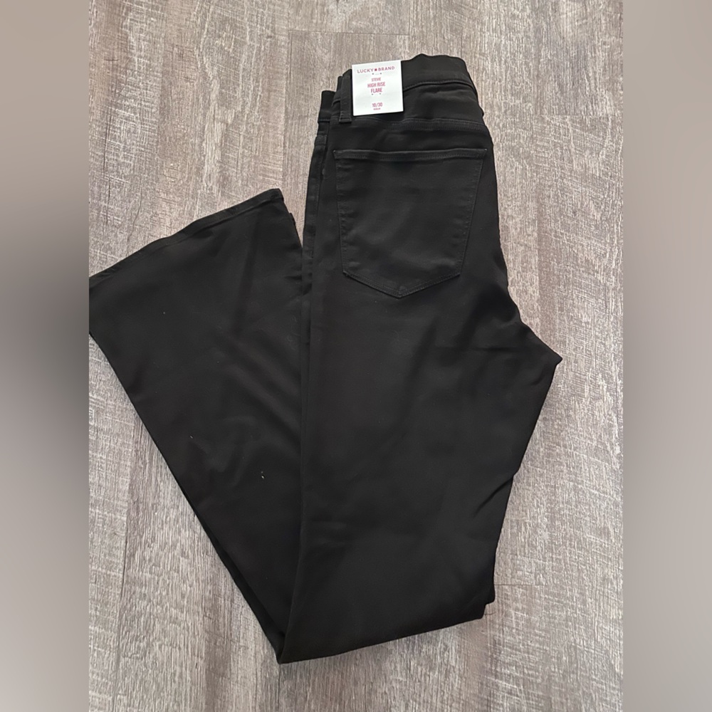 Lucky Brand Black Flare Wide Leg Jeans